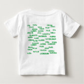 Bio Kürbis-Torte Baby T-shirt (Rückseite)