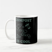 Bio landwirtschaftliche Kompostierung - Compost is Kaffeetasse (Links)