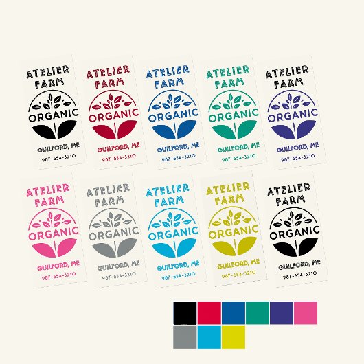 BIO LANDWIRTSCHAFTLICHES ETIKETT ODER BRIEFMARKE D PERMASTEMPEL