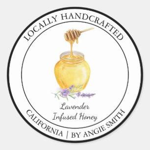 Bio Lavendel-Honey-Label Runder Aufkleber