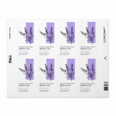 Bio Lavendel-Tee-Label (Vorne)