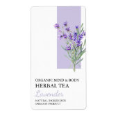 Bio Lavendel-Tee-Label (Vorne)