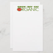 Bio Lebensmittel Briefpapier (Vorne/Hinten)