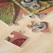 Bio Lebensmittel, Gartengemüse, blühende Blume Puzzle (Seite)