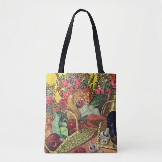 Bio Lebensmittel, Gartengemüse, blühende Blume Tasche (Vorderseite)