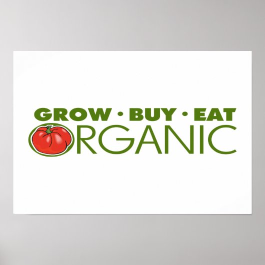 Bio Lebensmittel Poster (Vorne)