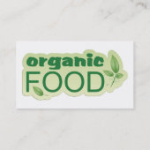 Bio Lebensmittel Visitenkarte (Rückseite)