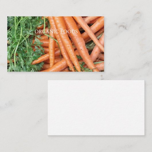 Bio Lebensmittel Visitenkarte (Vorne/Hinten)