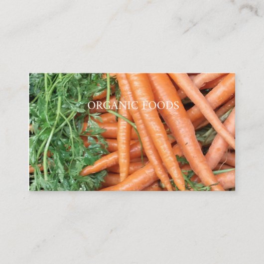 Bio Lebensmittel Visitenkarte (Vorderseite)
