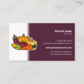 Bio Lebensmittellieferung, landwirtschaftliche Erz Visitenkarte (Rückseite)