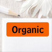 Bio Lebensmittelmarken Orange (Insitu)