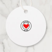 Bio Limoncello Wedding Guest Bottle Geschenkanhänger (Rückseite)