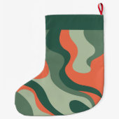 Bio Line Abstrakt Art - 1 Foto Jade Mandarine Großer Weihnachtsstrumpf (Rückseite)