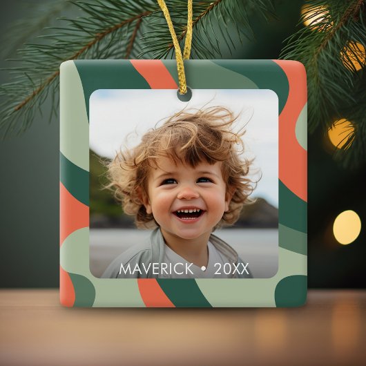 Bio Line Abstrakt Art - 1 Foto Jade Mandarine Keramikornament