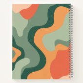 Bio Line Abstrakt Art - 1 Foto Jade Mandarine Notizblock (Rückseite)