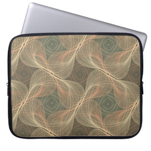 Bio Linien geometrische Formen optische Täuschung Laptopschutzhülle