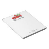 Bio LKW Veggies Hühner-Bauer Markt Notizblock (angewinkelt)