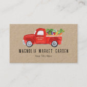 Bio LKW Veggies Hühner-Bauer Markt Visitenkarte (Vorderseite)