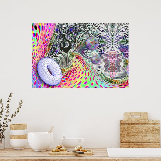 Bio-Logical-Donut-Poster Poster (Küche)