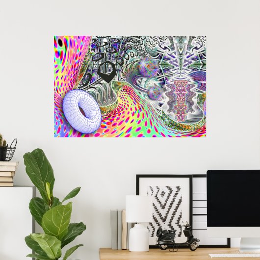 Bio-Logical-Donut-Poster Poster (Heimbüro)