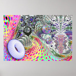 Bio-Logical-Donut-Poster Poster