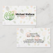 Bio Logo | Hintergrund für Gemüse Visitenkarte (Vorne/Hinten)