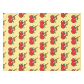 Bio Lover Sparrow Eating Red Tomato Tischdecke (Vorderseite (Horizontal))