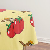 Bio Lover Sparrow Eating Red Tomato Tischdecke (Beispiel)
