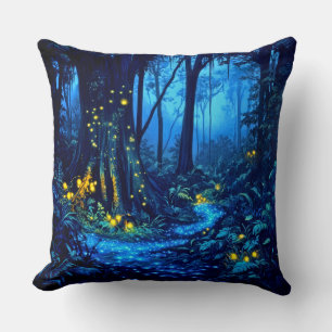 Bio Lumineszierende Wälder Kissen