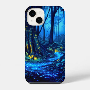 Bio-Lumineszierender Wald iPhone 14 Hülle