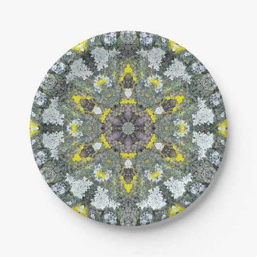 Bio Mandalas-Moos-Reihe eine Pappteller (Vorderseite)
