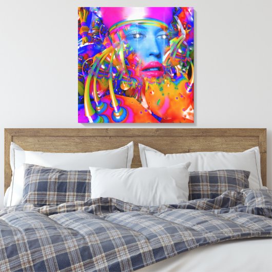 Bio Maschine Leinwanddruck (Insitu (Schlafzimmer))