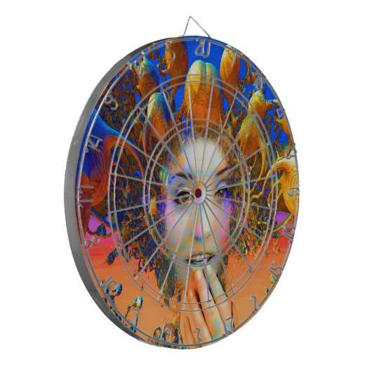 Bio Medusa Dartscheibe (Vorderseite Links)