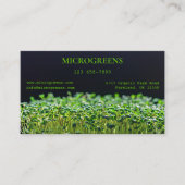 Bio Microgreens Visitenkarte (Vorderseite)