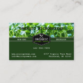 Bio Microgreens Visitenkarte (Vorderseite)