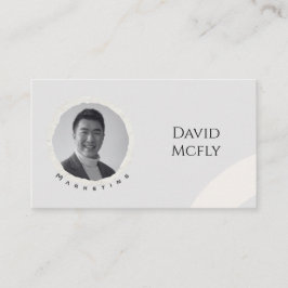 Bio Minimalistisch mit QR-Code Visitenkarte