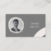 Bio Minimalistisch mit QR-Code Visitenkarte (Vorderseite)