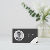 Bio Minimalistisch mit QR-Code Visitenkarte (Stehend Vorderseite)