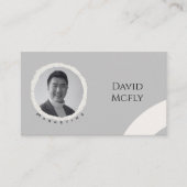 Bio Minimalistisch mit QR-Code Visitenkarte (Vorderseite)