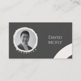 Bio Minimalistisch mit QR-Code Visitenkarte