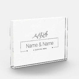 Bio minimalistisch natürliche Hochzeit DESIGN EDIT Fotoblock