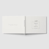 Bio minimalistisch natürliche Hochzeit DESIGN EDIT Gästebuch (Voll)