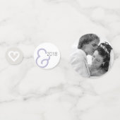 Bio minimalistisch natürliche Hochzeit DESIGN EDIT Konfetti (Rückseiten)