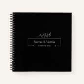 Bio minimalistisch natürliche Hochzeit DESIGN EDIT Notizblock (Vorderseite)