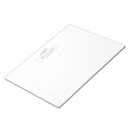 Bio minimalistisch natürliche Hochzeit DESIGN EDIT Notizblock