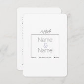 Bio minimalistisch natürliche Hochzeit DESIGN EDIT RSVP Karte (Vorne/Hinten)