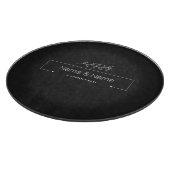 Bio minimalistisch natürliche Hochzeit DESIGN EDIT Schneidebrett (Ecke)