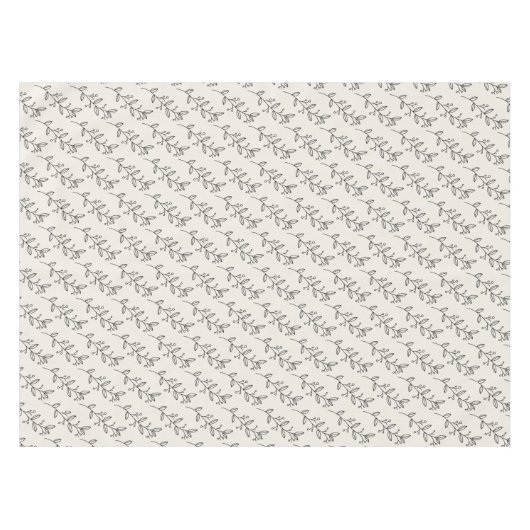 Bio minimalistisch natürliche Hochzeit DESIGN EDIT Tischdecke (Vorderseite (Horizontal))