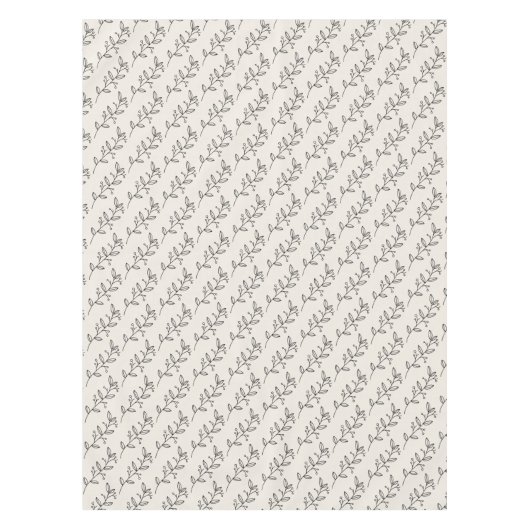 Bio minimalistisch natürliche Hochzeit DESIGN EDIT Tischdecke (Vorderseite)