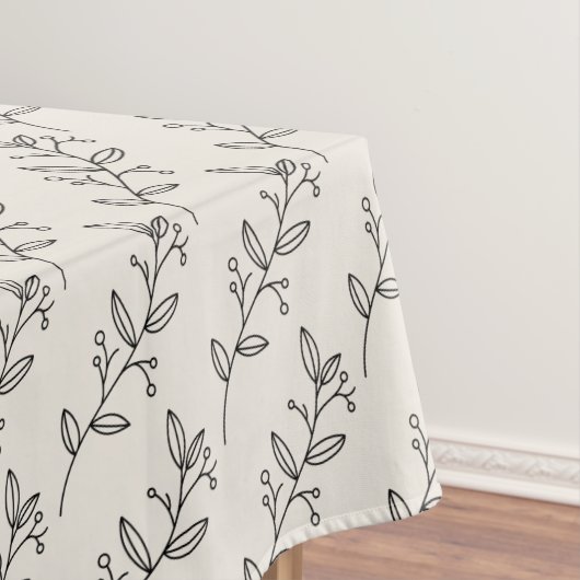 Bio minimalistisch natürliche Hochzeit DESIGN EDIT Tischdecke (Beispiel)